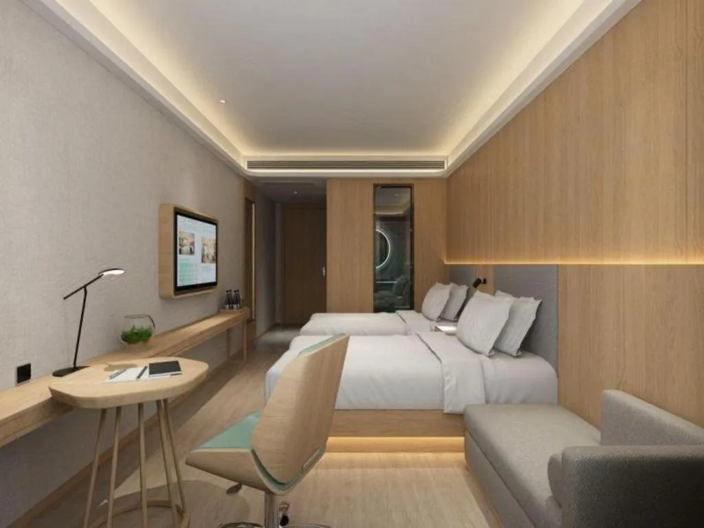 Bed in Deep Sleep Hotel Nanjing Confucius Temple Metro Station