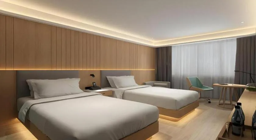 Bed in Deep Sleep Hotel Nanjing Confucius Temple Metro Station