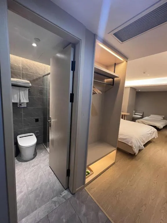 Bed in Deep Sleep Hotel Nanjing Confucius Temple Metro Station