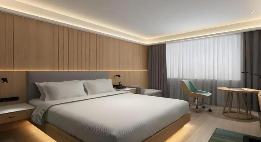 Bed in Deep Sleep Hotel Nanjing Confucius Temple Metro Station