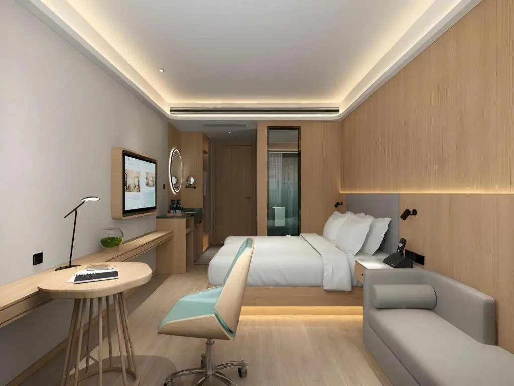 Bed in Deep Sleep Hotel Nanjing Confucius Temple Metro Station