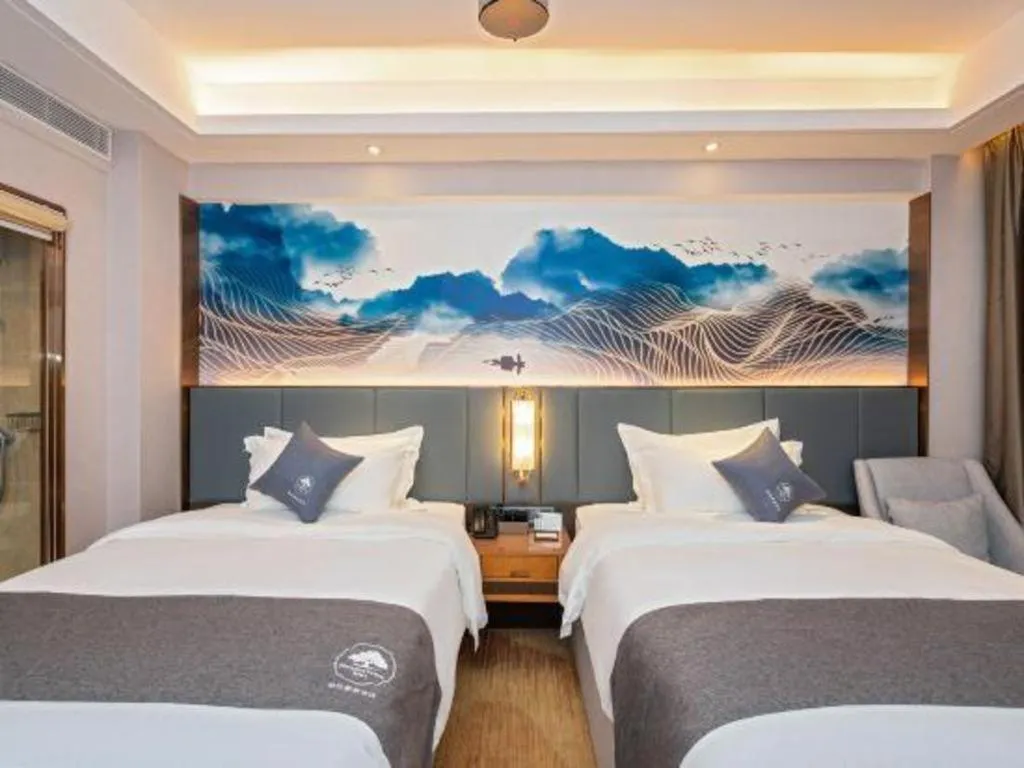 Bed in Green Tree Inn Zhuhai International Airport Huafa Shangdu