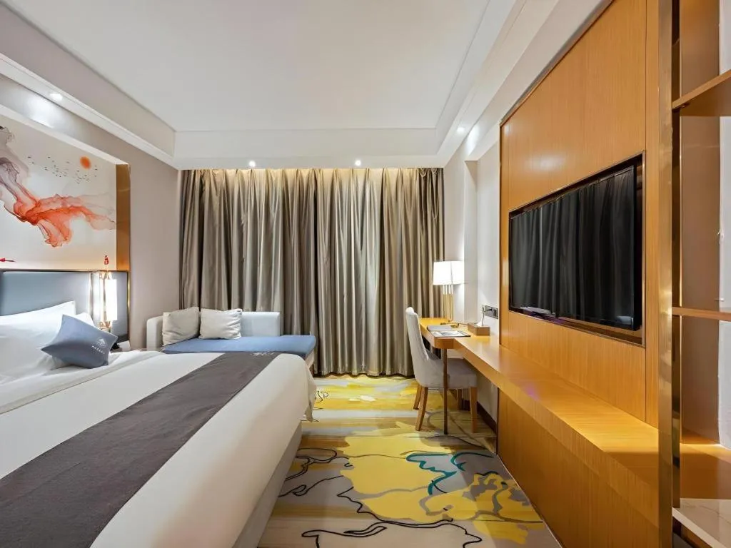 Bed in Green Tree Inn Zhuhai International Airport Huafa Shangdu