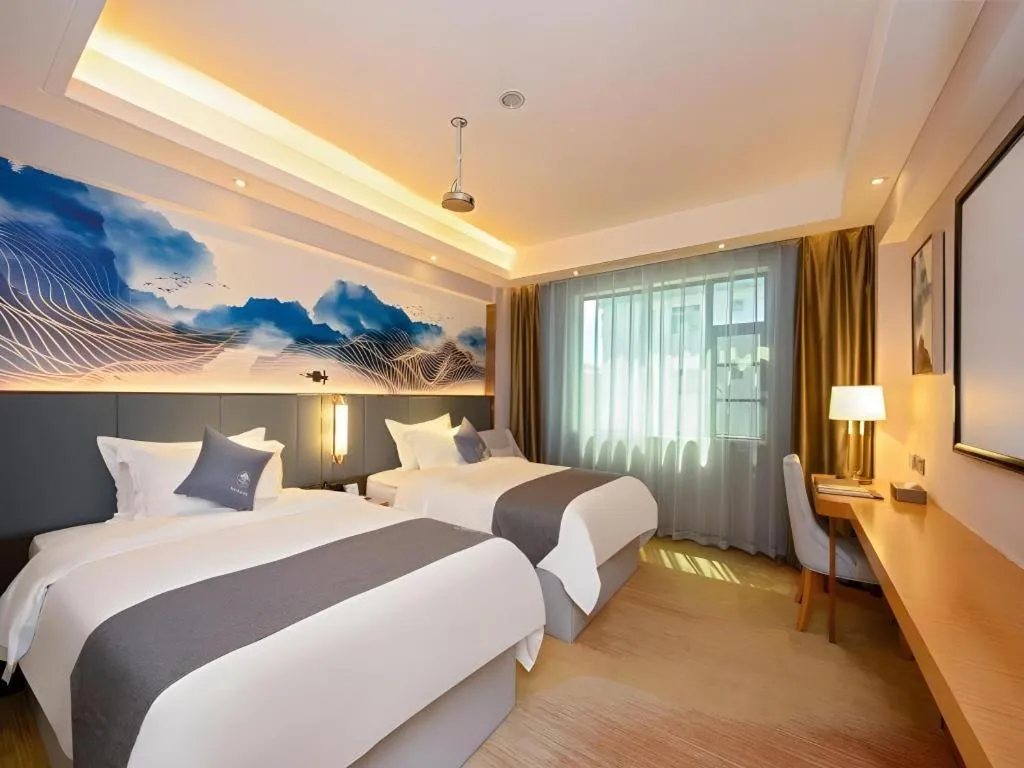 Bed in Green Tree Inn Zhuhai International Airport Huafa Shangdu