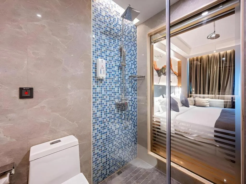 Bed in Green Tree Inn Zhuhai International Airport Huafa Shangdu