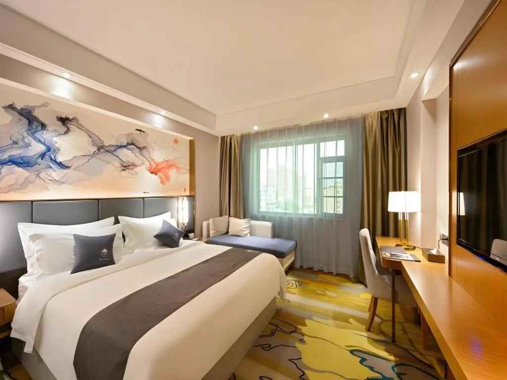 Bed in Green Tree Inn Zhuhai International Airport Huafa Shangdu