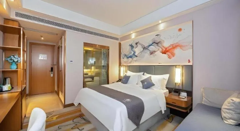 Bed in Green Tree Inn Zhuhai International Airport Huafa Shangdu