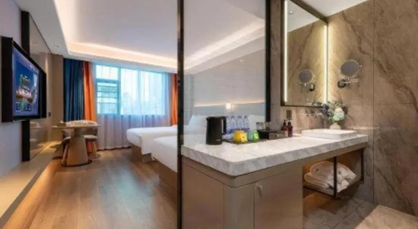 Bed in Green Tree Inn Zhuhai International Airport Huafa Shangdu