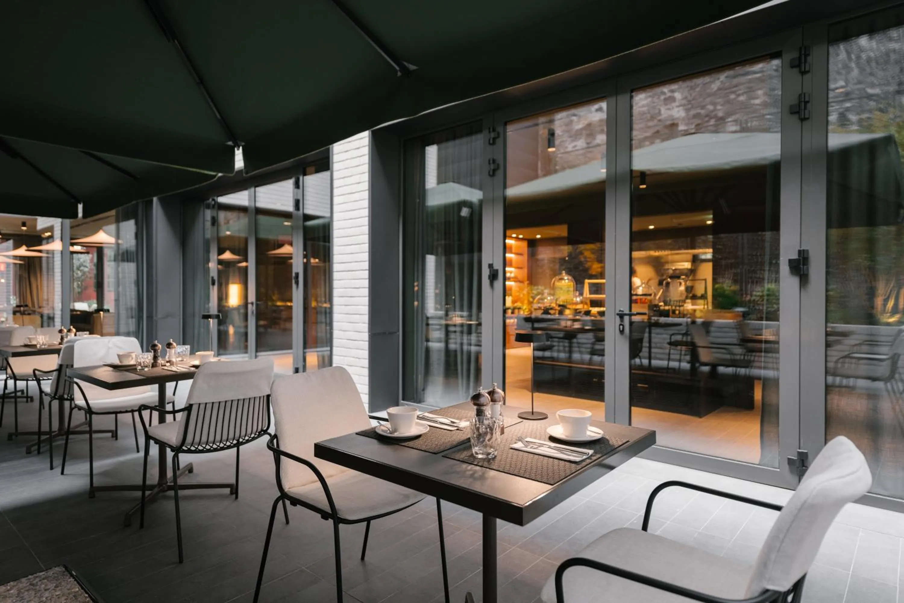 Patio in BoHo Hotel Budapest - Small Luxury Hotels