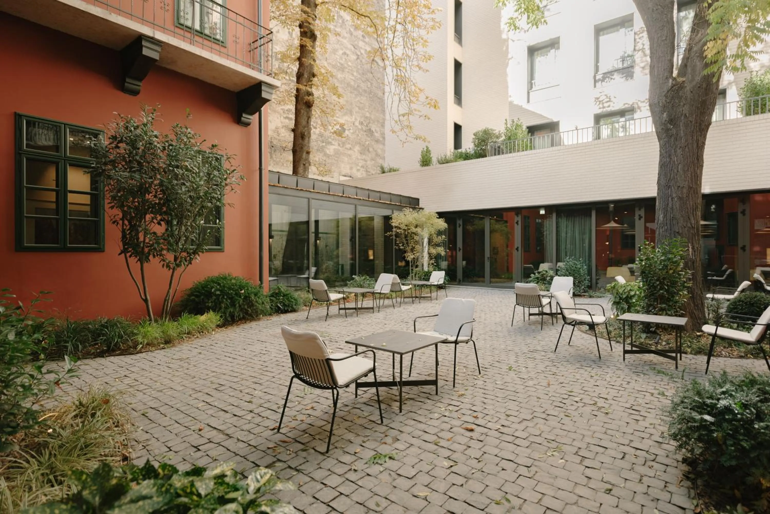 Patio in BoHo Hotel Budapest - Small Luxury Hotels
