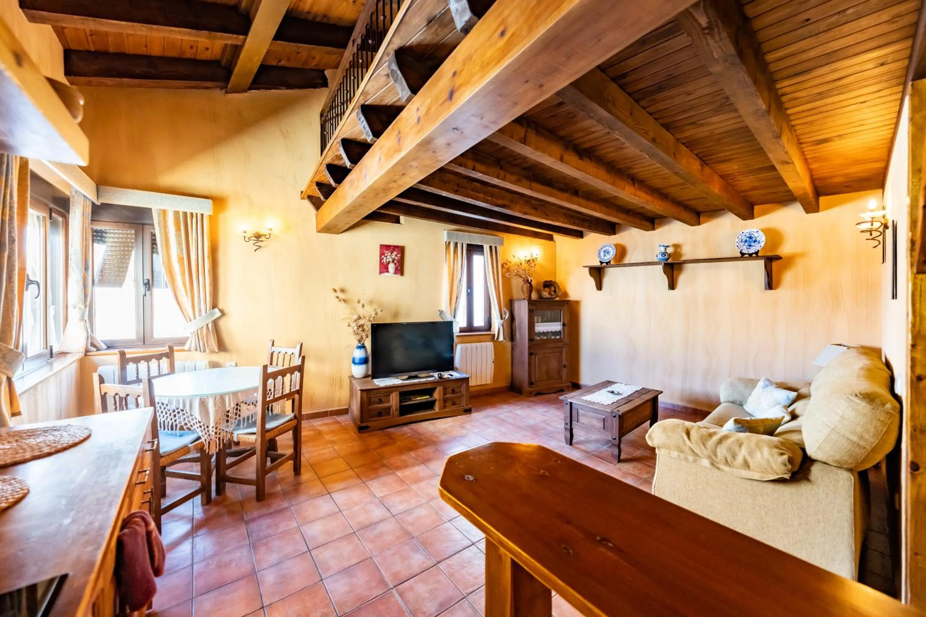 Communal lounge/ TV room in Posada El Aprisco Manjirón