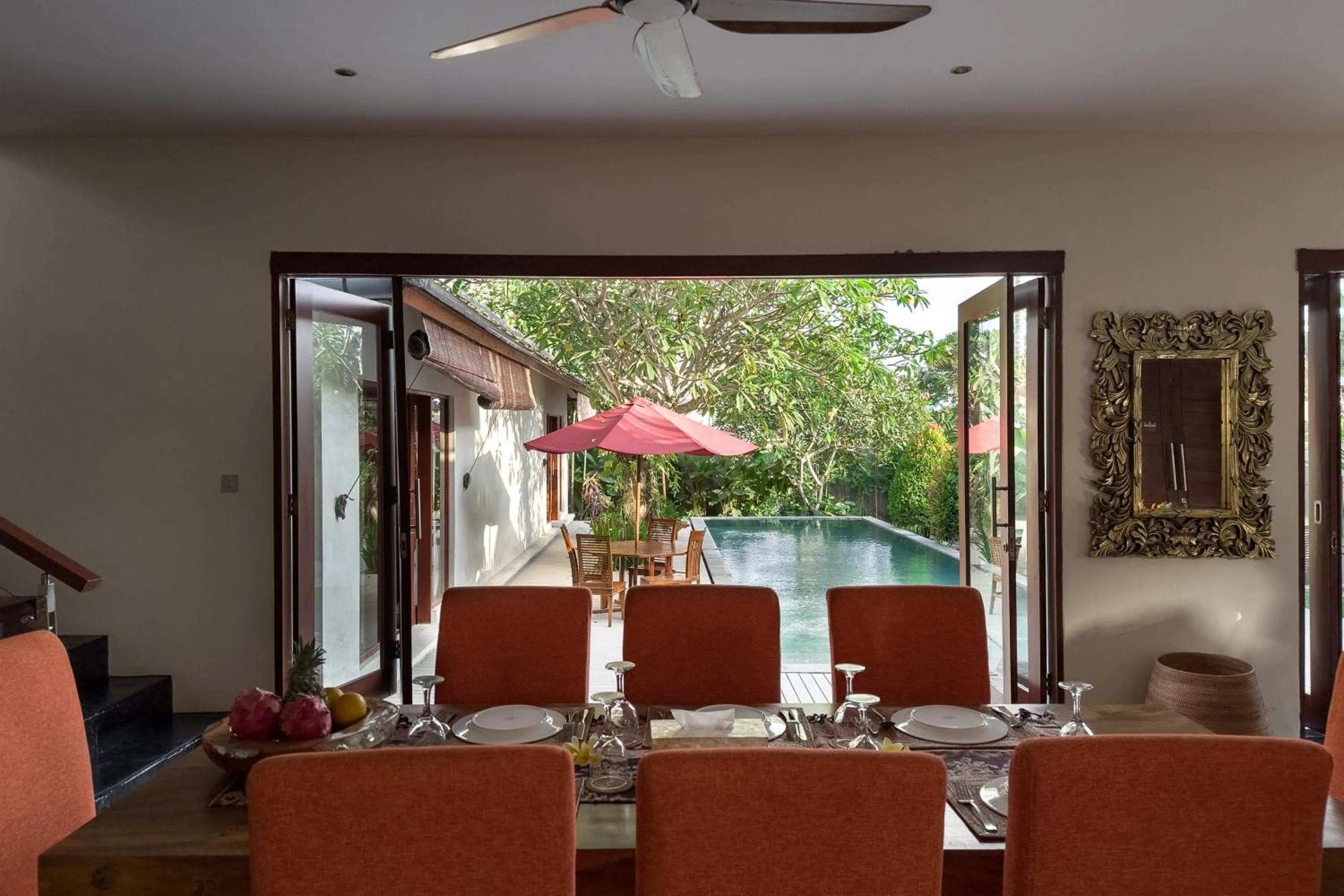 Dining area in Enchanting Canggu Villa