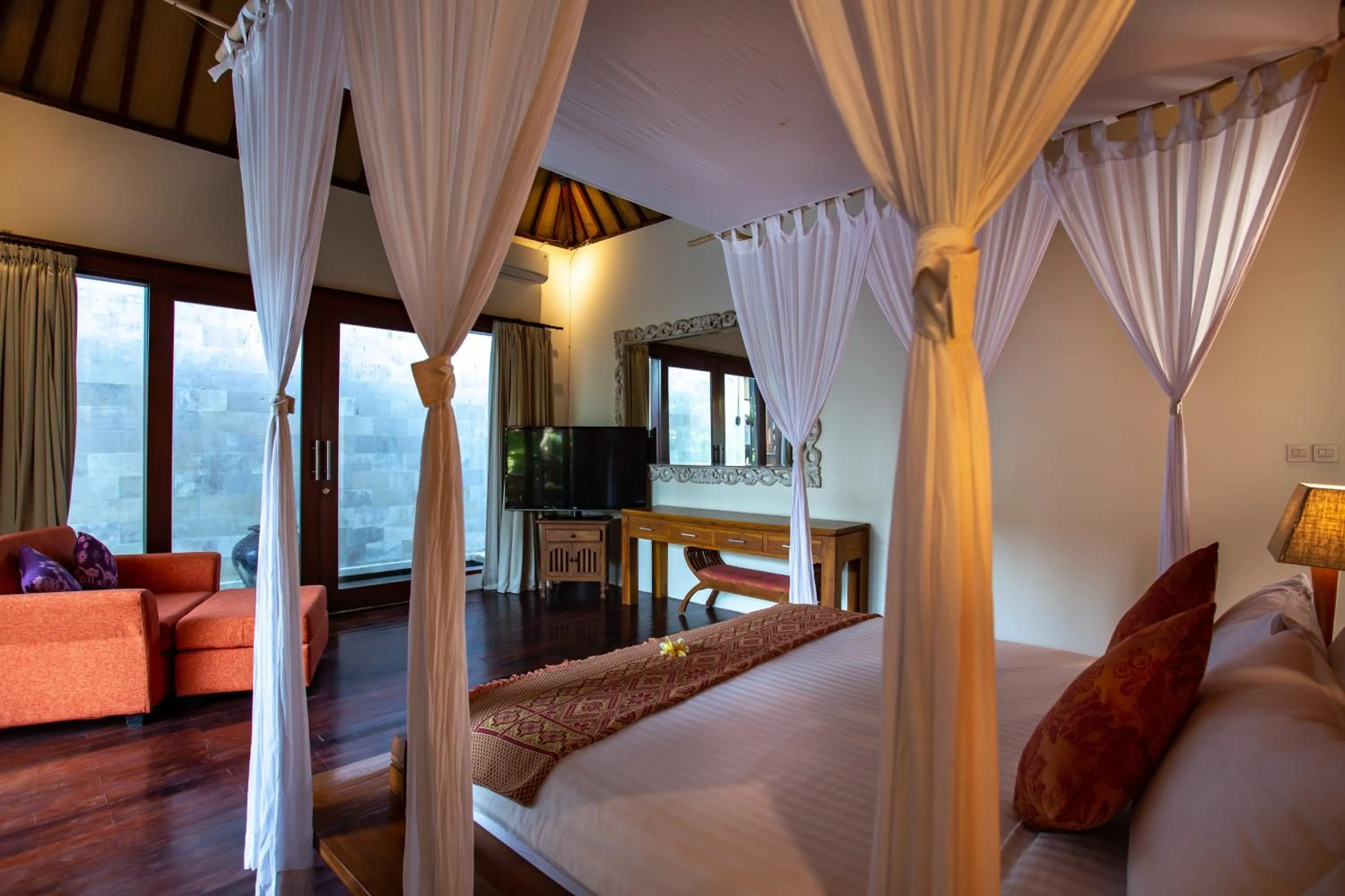 Bedroom, Bed in Enchanting Canggu Villa