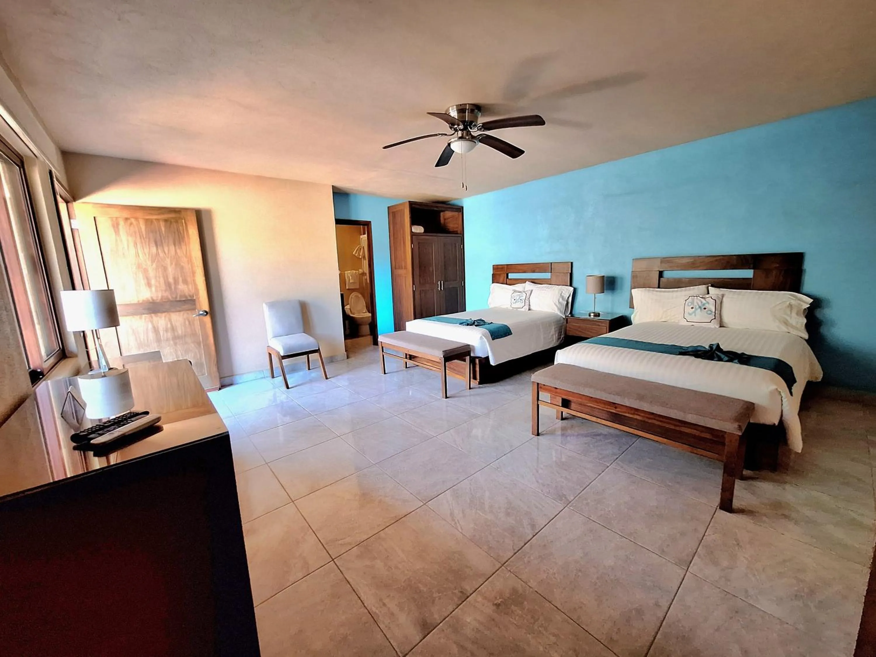 Bed in Pacific Inn hotel