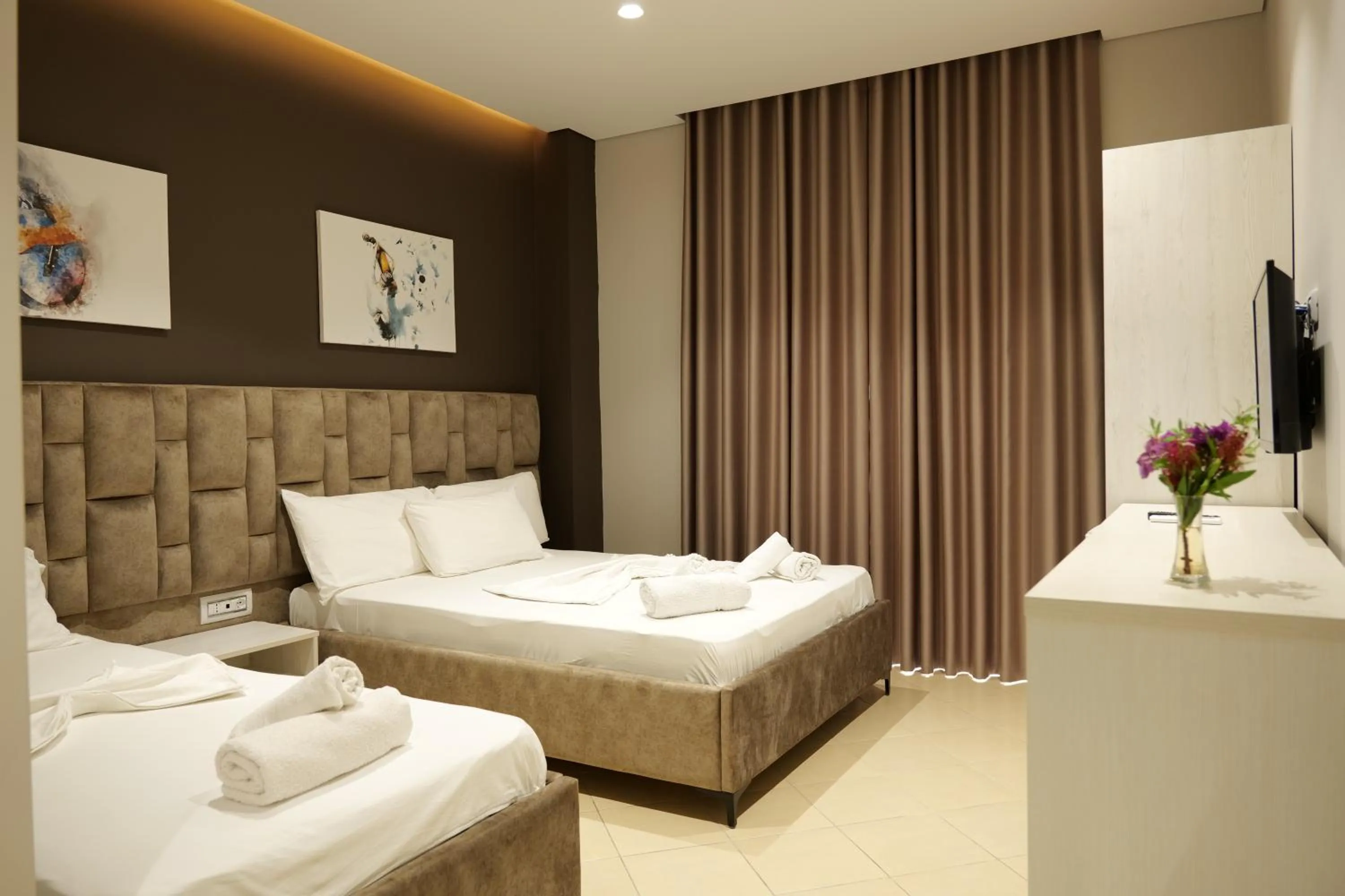 View (from property/room), Bed in Hotel Alpha