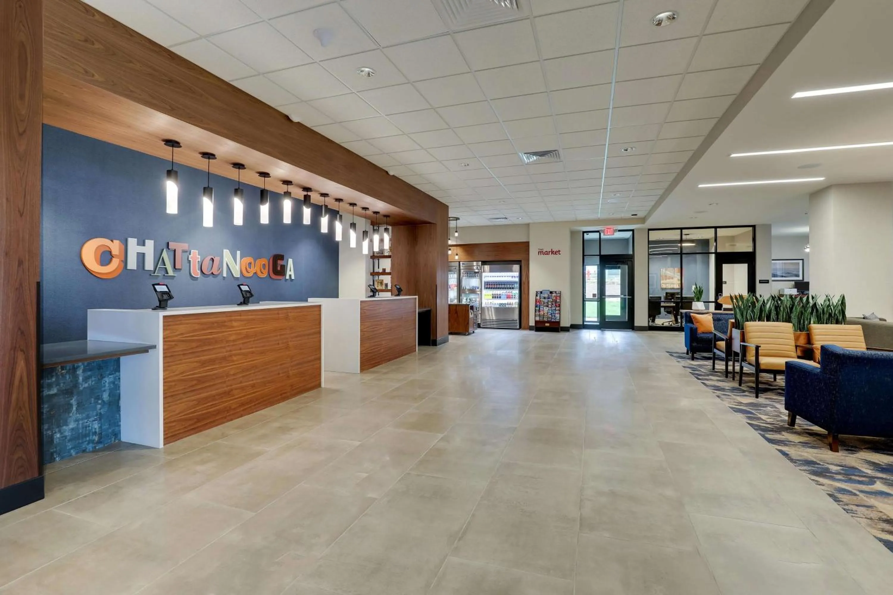Lobby or reception in Drury Plaza Hotel Chattanooga Hamilton Place