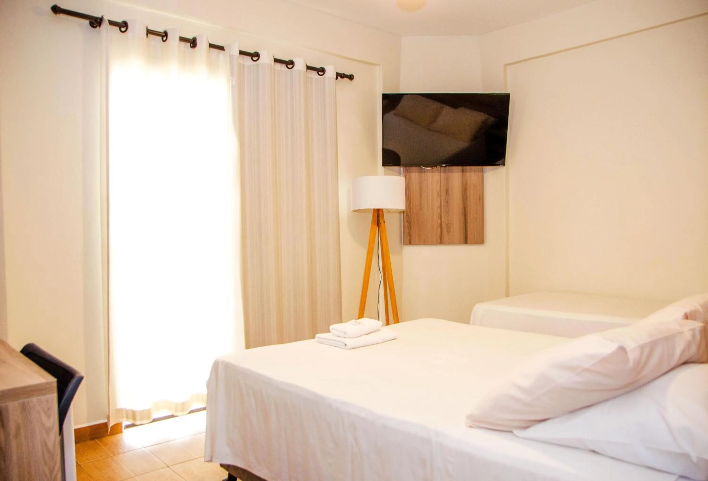 Patio, Bed in Hotel Zé Maria