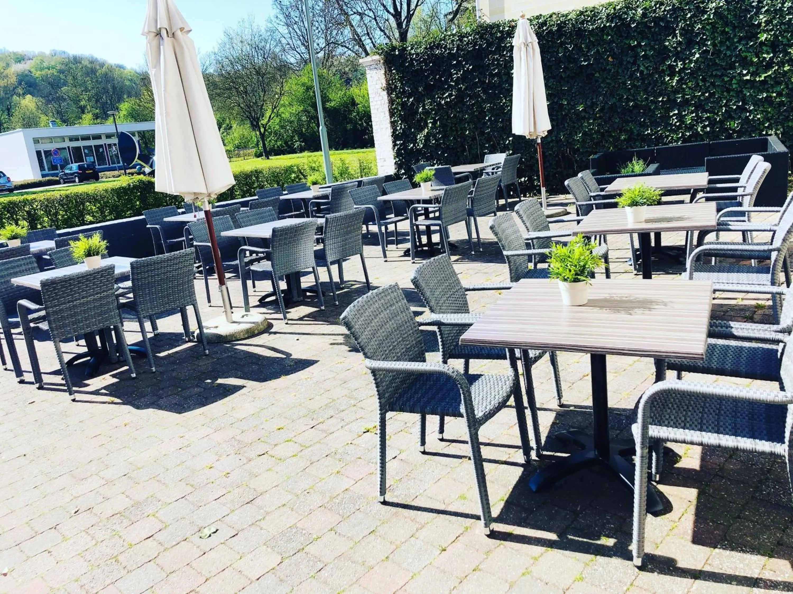 Balcony/Terrace in Fletcher Hotel Restaurant De Geulvallei