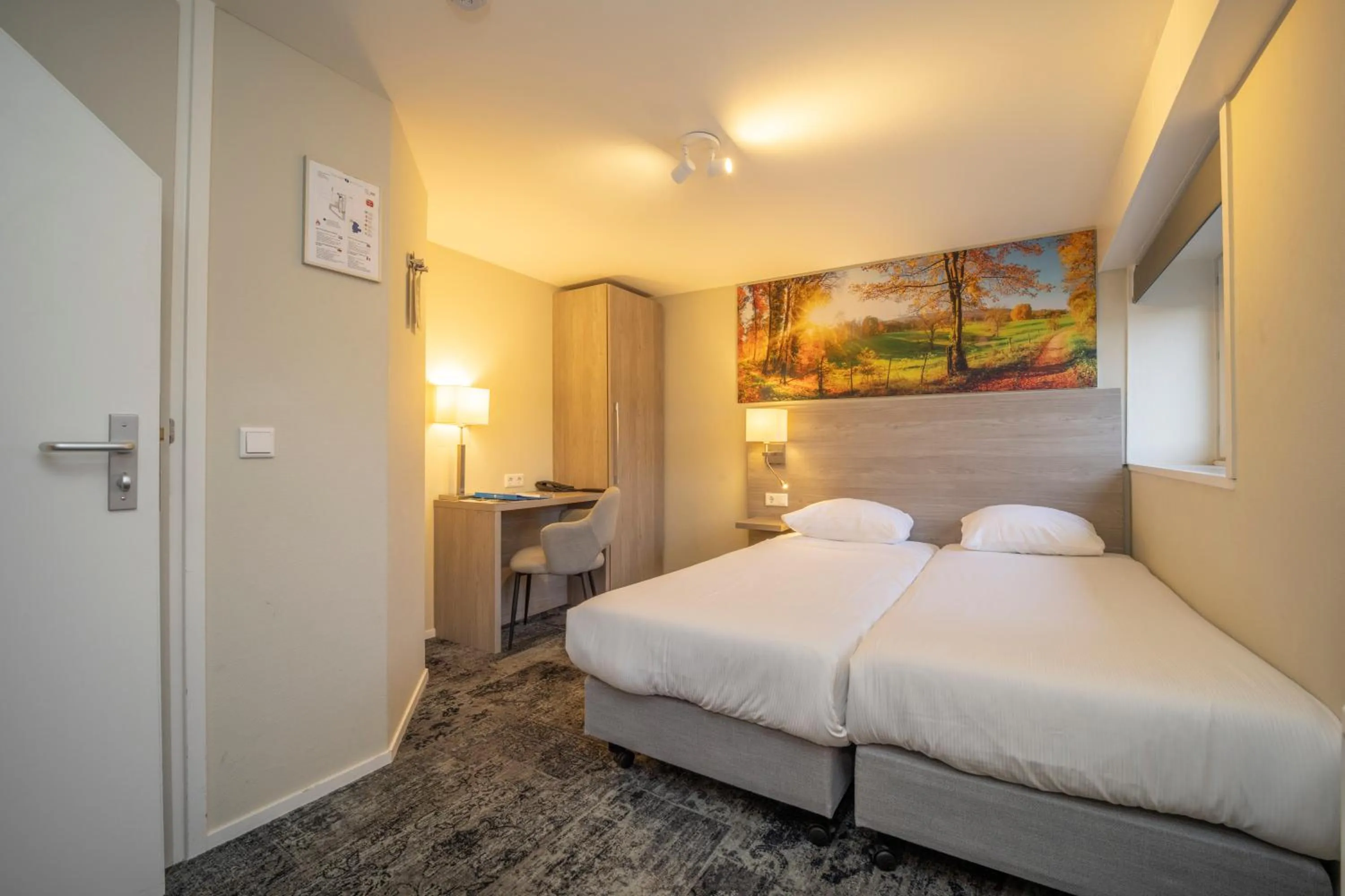 Bedroom, Bed in Fletcher Hotel Restaurant De Geulvallei