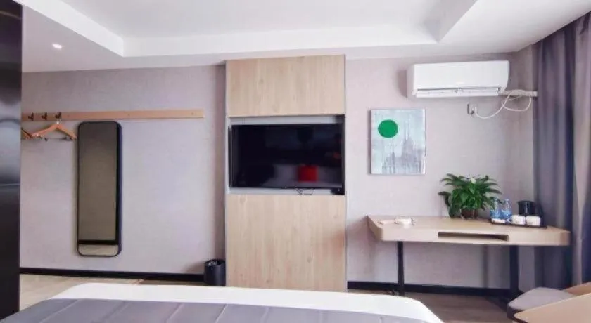 Bed in Thank Hotel Shandong Linyii Pingyi County Commerce and Trade City