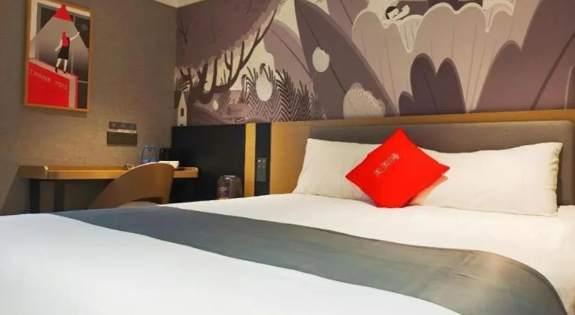 Bed in Thank Hotel Shandong Linyii Pingyi County Commerce and Trade City