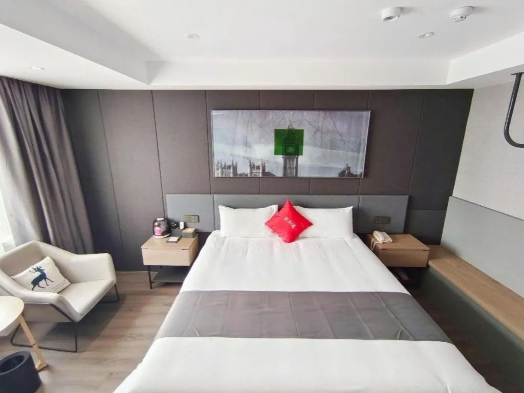 Bed in Thank Hotel Shandong Linyii Pingyi County Commerce and Trade City