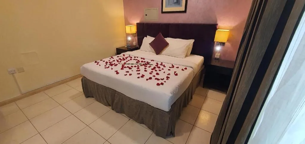 Bed in Lotus Furnished Hotel Apartments LLC. Ajman