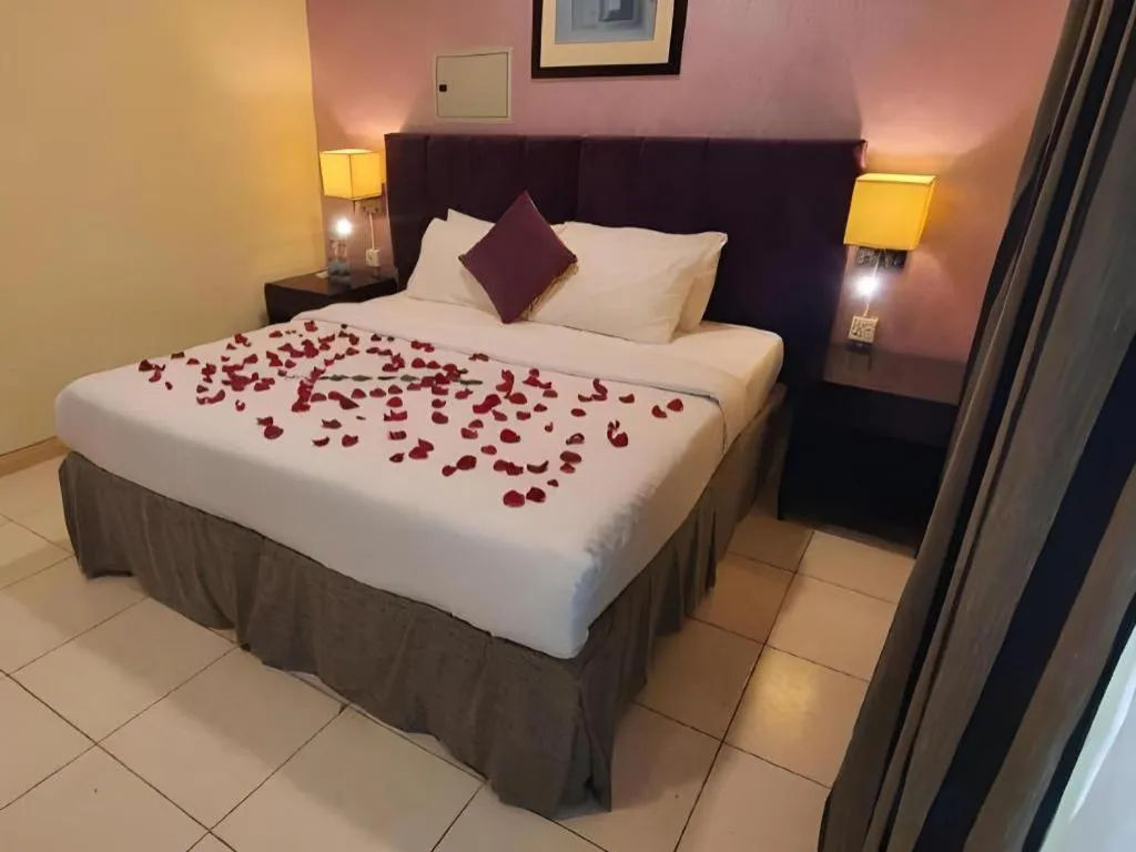 Bed in Lotus Furnished Hotel Apartments LLC. Ajman