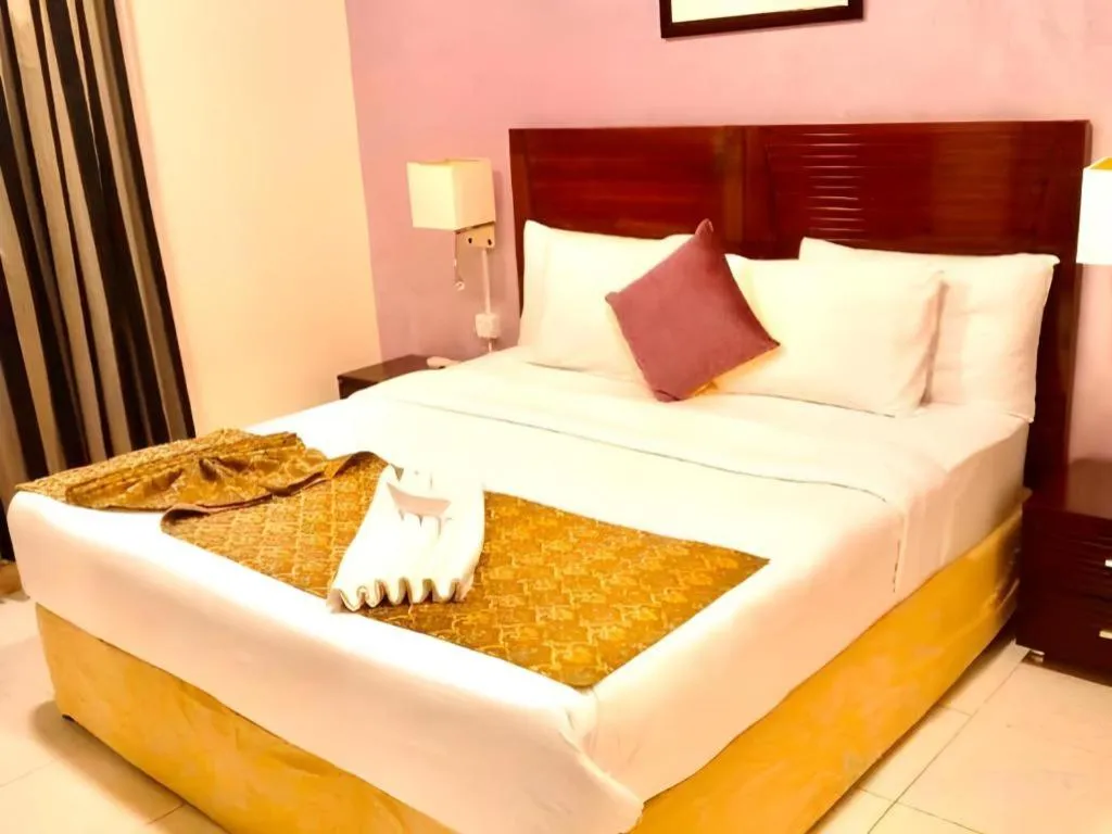 Bed in Lotus Furnished Hotel Apartments LLC. Ajman