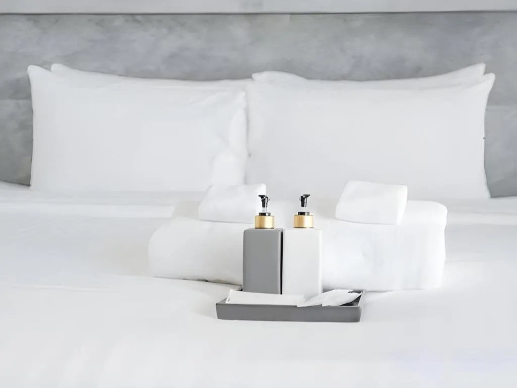 Bed in Lotus Furnished Hotel Apartments LLC. Ajman