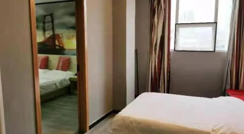 Bed in Thank Hotel Guizhou Longli County Lanban Street Pedestrian Street