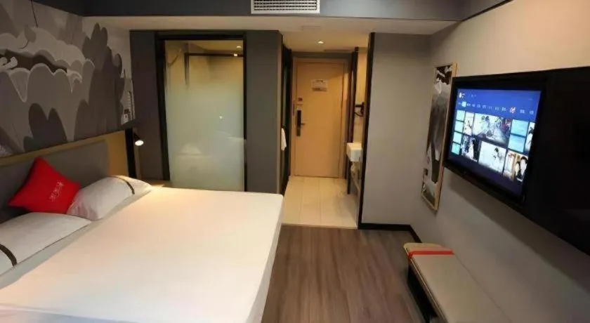 Bed in Thank Hotel Shanxi Lvliang Zhongyang County North Fengcheng Street