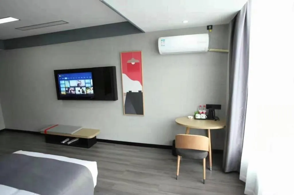 Bed in Thank Hotel Shanxi Lvliang Zhongyang County North Fengcheng Street