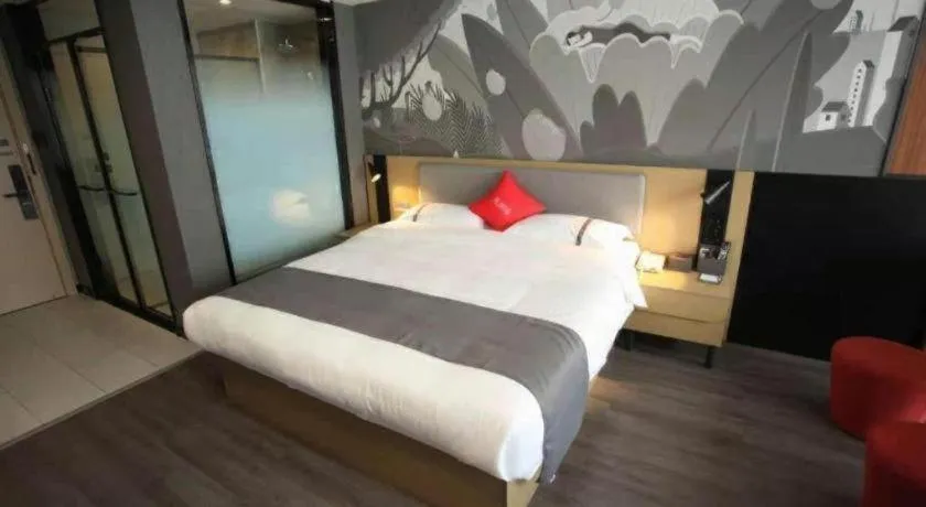 Bed in Thank Hotel Shanxi Lvliang Zhongyang County North Fengcheng Street