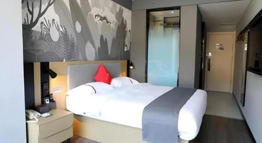 Bed in Thank Hotel Shanxi Lvliang Zhongyang County North Fengcheng Street