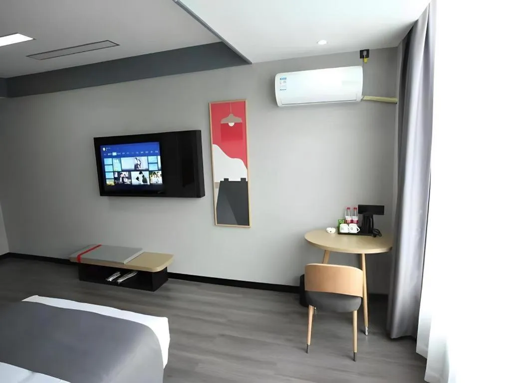 Bed in Thank Hotel Shanxi Lvliang Zhongyang County North Fengcheng Street