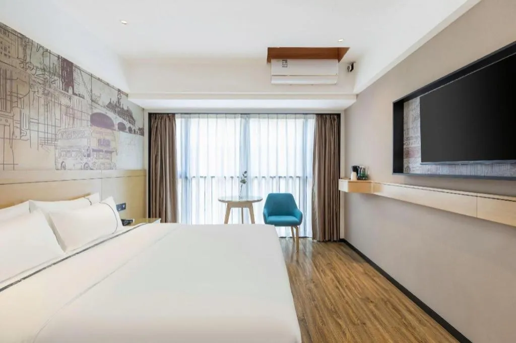 Bed in City Comfort Inn Luzhou Jiangyang District Wancheng International