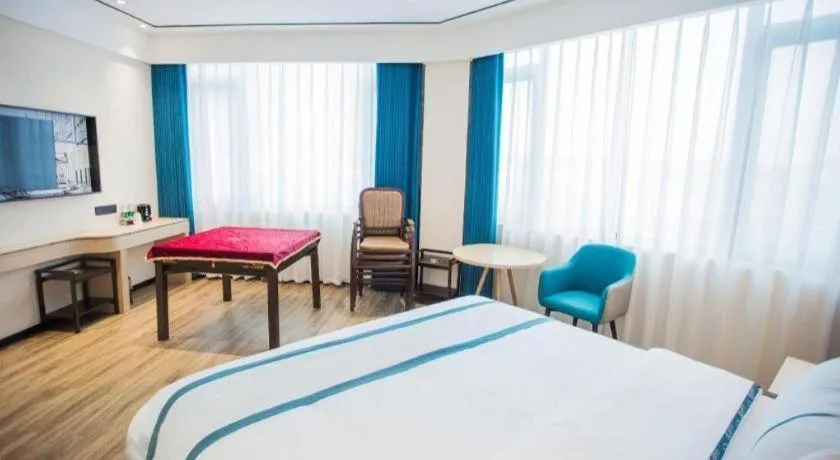 Bed in City Comfort Inn Luzhou Jiangyang District Wancheng International