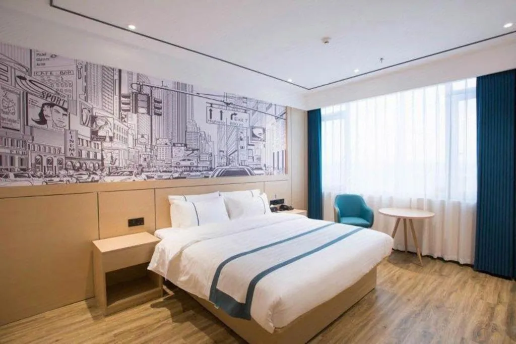 Bed in City Comfort Inn Luzhou Jiangyang District Wancheng International