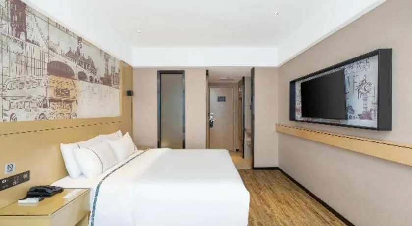 Bed in City Comfort Inn Luzhou Jiangyang District Wancheng International