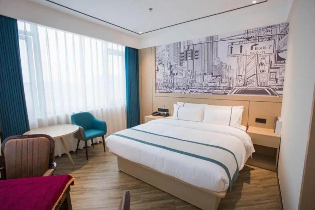 Bed in City Comfort Inn Luzhou Jiangyang District Wancheng International