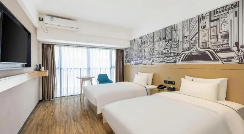 Bed in City Comfort Inn Luzhou Jiangyang District Wancheng International