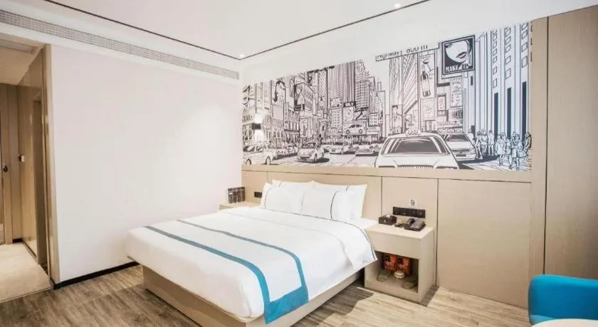 Bed in City Comfort Inn Luzhou Jiangyang District Wancheng International