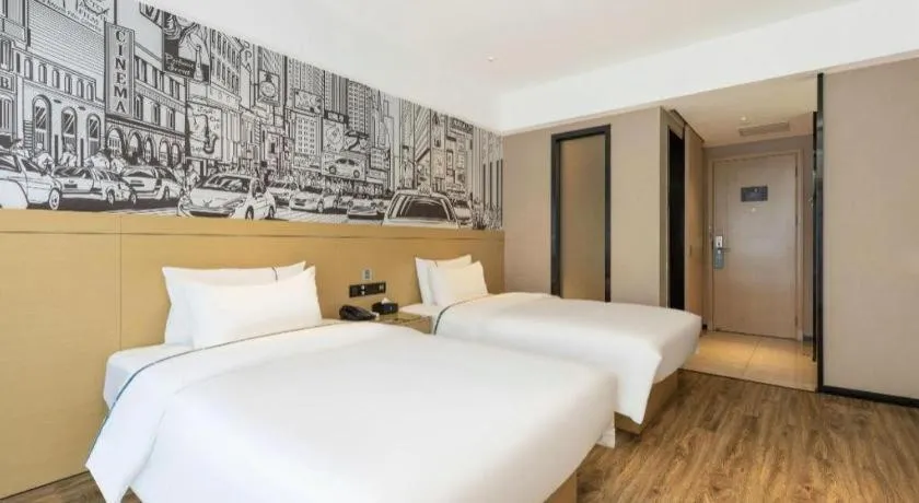 Bed in City Comfort Inn Luzhou Jiangyang District Wancheng International
