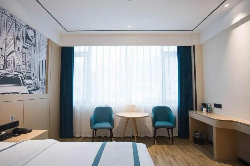 Bed in City Comfort Inn Luzhou Jiangyang District Wancheng International