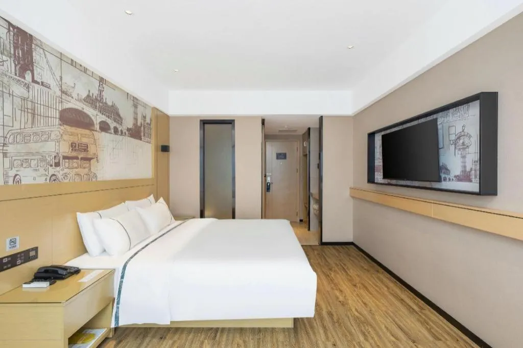 Bed in City Comfort Inn Luzhou Jiangyang District Wancheng International