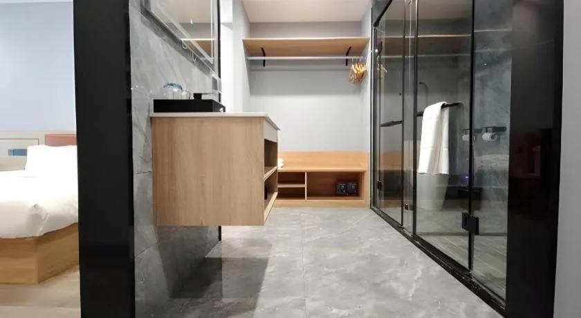 Bed in Borrman Hotel Jiangyin Zhouzhuang