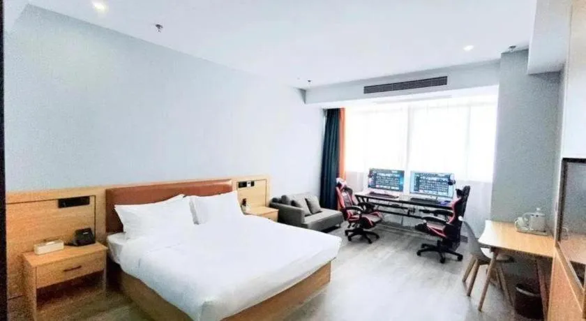 Bed in Borrman Hotel Jiangyin Zhouzhuang