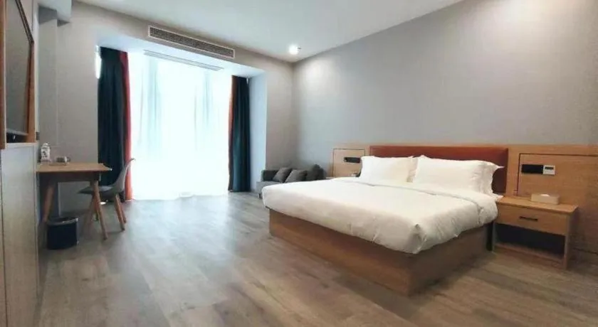 Bed in Borrman Hotel Jiangyin Zhouzhuang