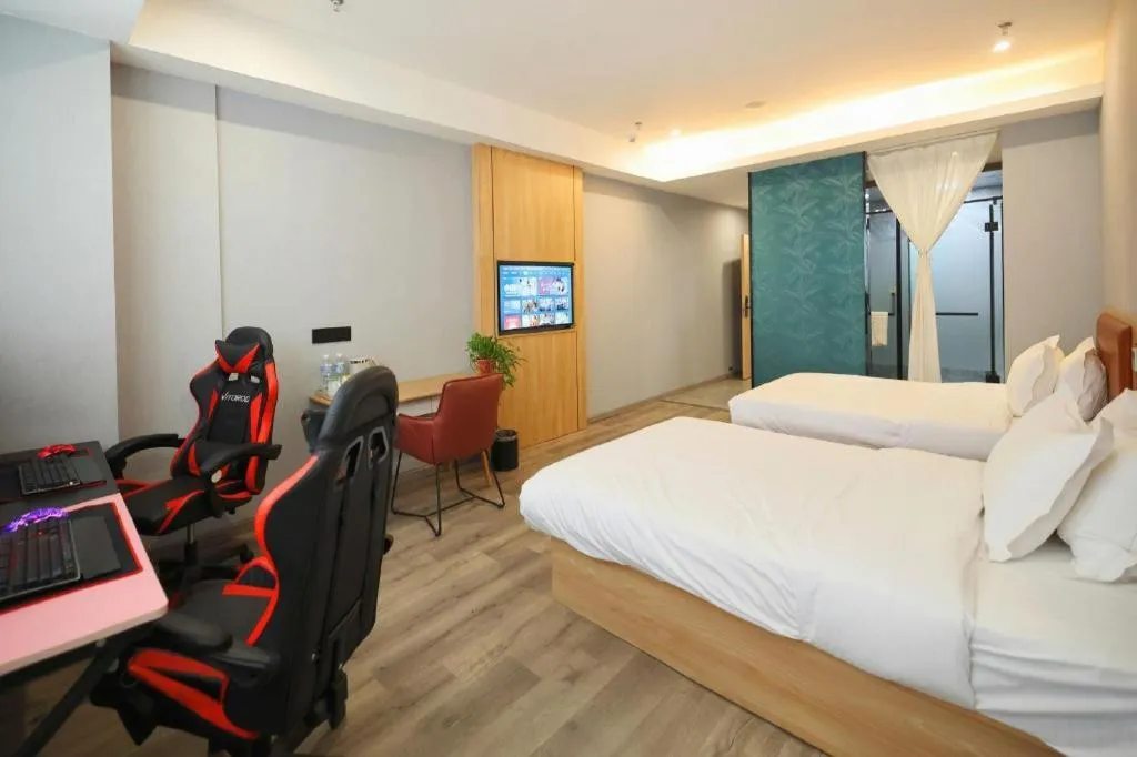 Bed in Borrman Hotel Jiangyin Zhouzhuang